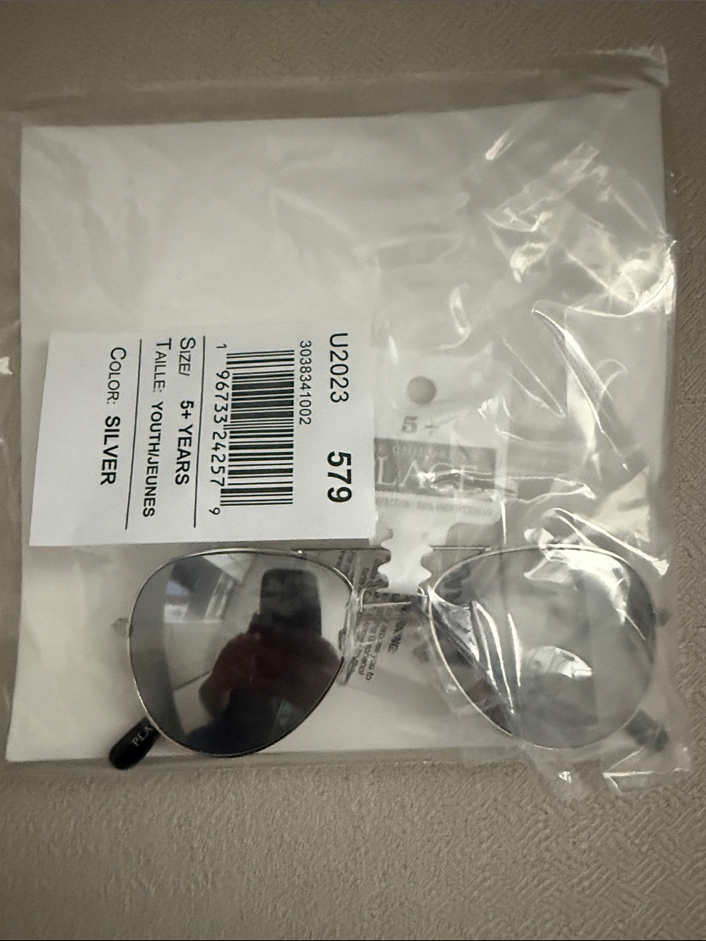 NWT Childrens place silver childs aviator glasses